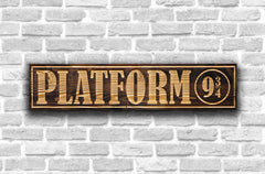 Harry Potter Platform 9 3/4 Wooden Sign – mandaradesigns